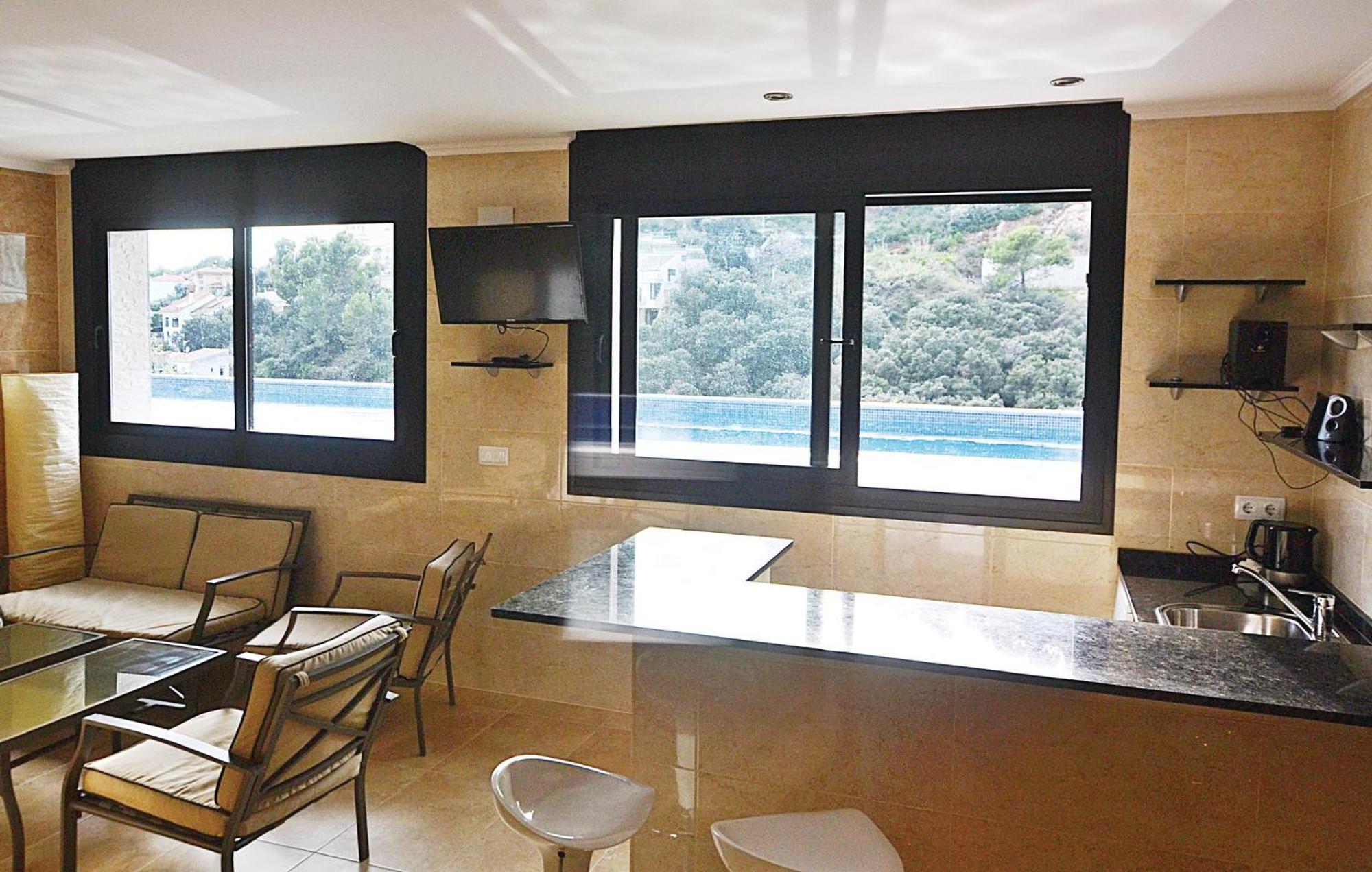 Nice Home In Santa Susanna With House Sea View Buitenkant foto